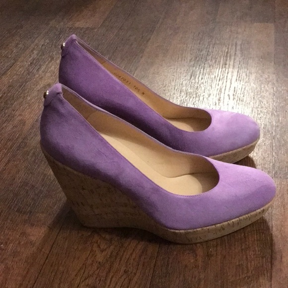 Stuart Weitzman Lavender Corkswoons